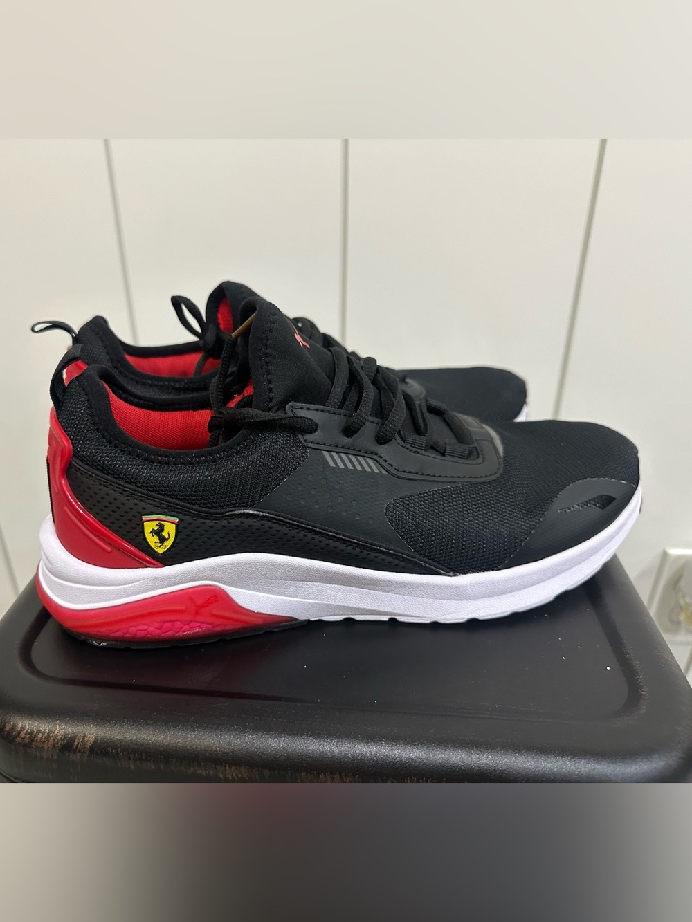 Puma Black and Red Men’s Motorsport Sneakers